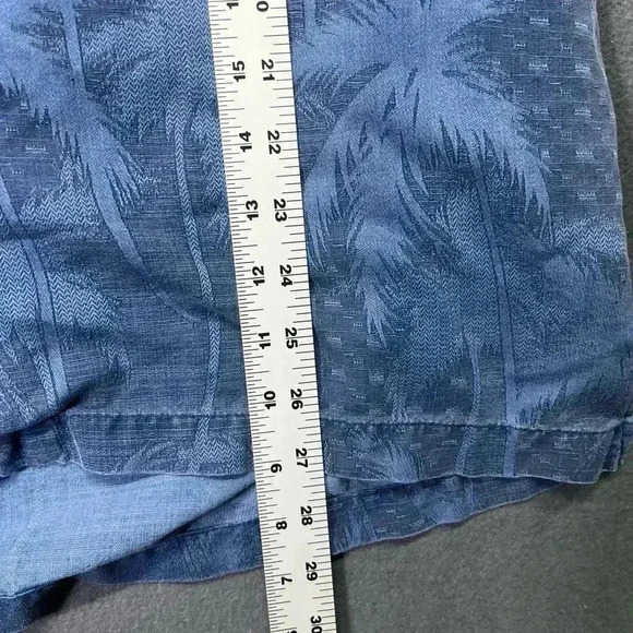 Jamaica Jaxx 100% Silk Hawaiian Tropical Button Shirt Mens XL Blue Palms 1134 - Picture 6 of 8